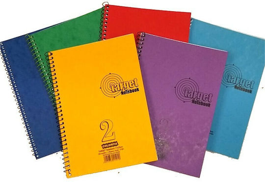 Colorfix Spiral Notebook Ruled B5 60 Sheets 2 Subjects Target 1pcs