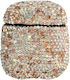 Diamonds 1/2 Hülle in Gold Farbe für Apple AirPods 1 / AirPods 2