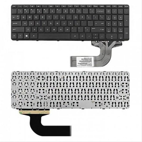 Qoltec Laptop Keyboard for HP with Frame in Black Color 50599