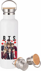 Koupakoupa Bts Hearts Metal Bottle Thermos Stai...