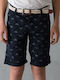Παιδικό Σορτς/Βερμούδα Υφασμάτινο Short Navy Μπλε