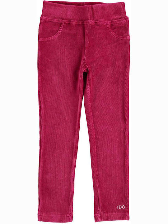 Kids Legging Long Burgundy Corduroy Legging K99100