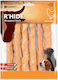 Flamingo Rawhide Chicken Wrapped Dog Stick Treats Medium Breeds with Chicken 15cm 180gr 6pcs