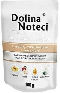 Dolina Noteci Premium Goose Potato Apple Wet Dog Food Wet Food Dogs in Cans with Potatoes, Rice and Rabbit Gluten-Free 100gr