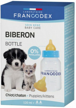 Francodex Plastic Baby Bottle for Dog 120ml