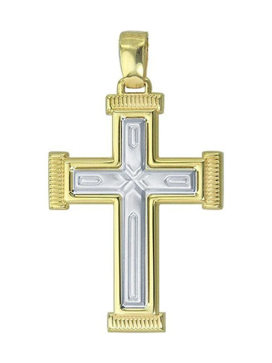 Savvidis Gold Kreuz 14K mit Kette