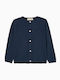Kinderstrickjacke Baumwolle Blau