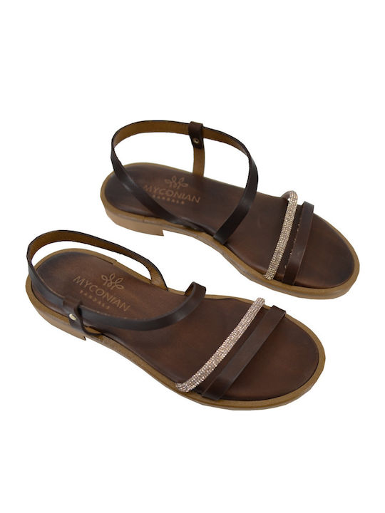 Sandale Casual Damă de Piele Maro