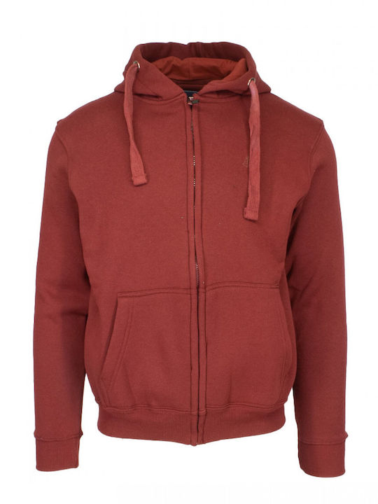 Burgundy Hoodie Cardigan