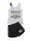 Παιδικό Σετ με Σορτς Καλοκαιρινό 2τμχ Λευκό