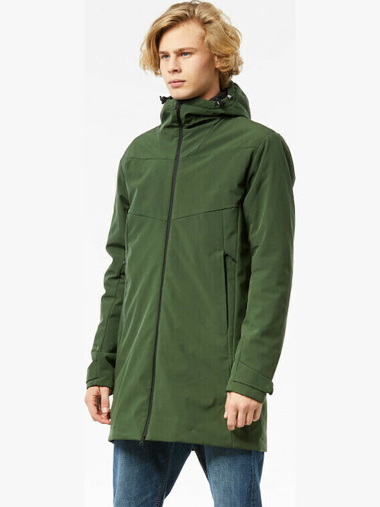 Χειμωνιάτικο Μπουφάν Softshell Αδιάβροχο και Αντιανεμικό Πράσινο
