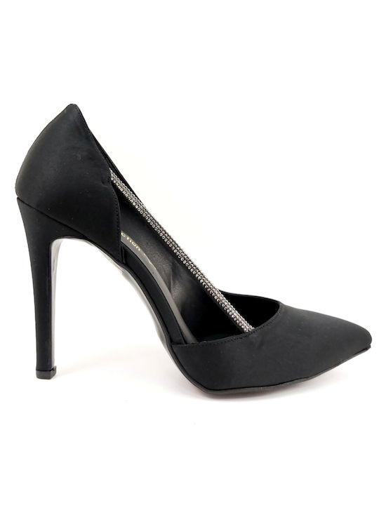 Ellen Pointed Toe Black Heels