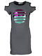 Children's Dress Short Sleeve Gray