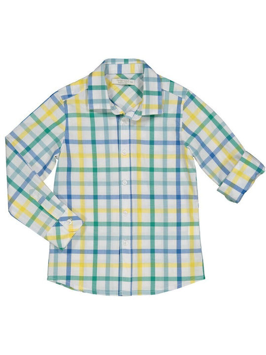 Birba Trybeyond Kids Checked Shirt White