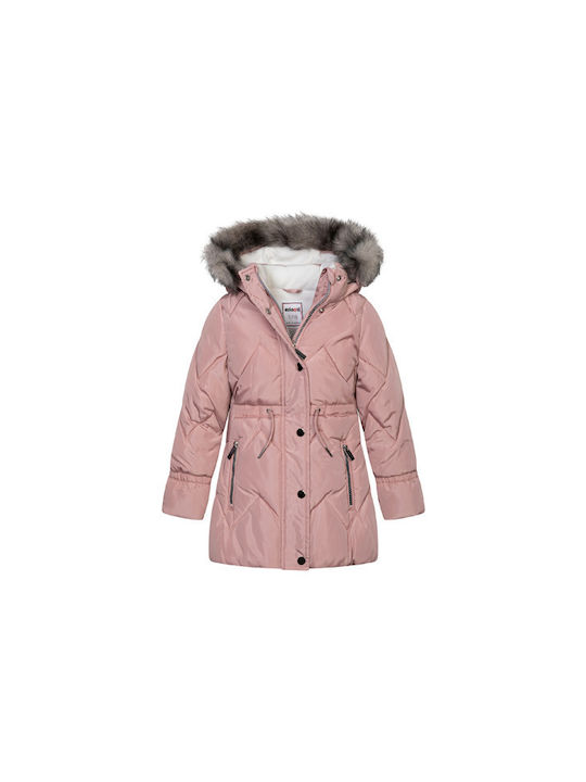 Minoti Kinderparka Lang mit Kapuze Rosa