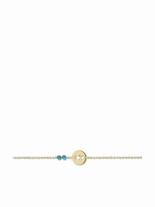 Ekan Kids Bracelet Chain from Gold 14K with Figure