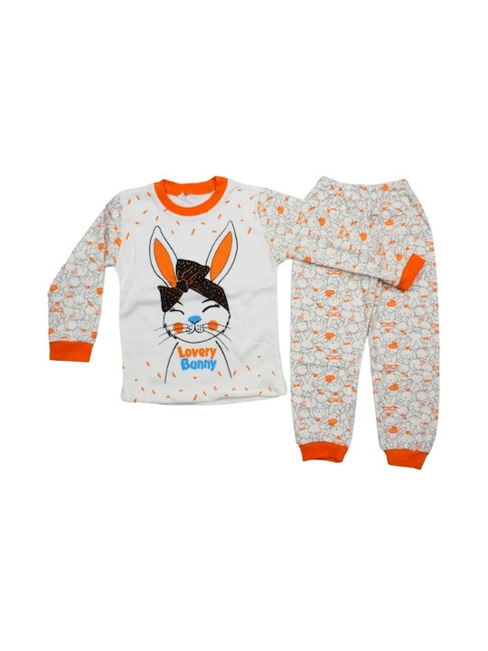 Supermini Kids Pajamas Winter Cotton Orange