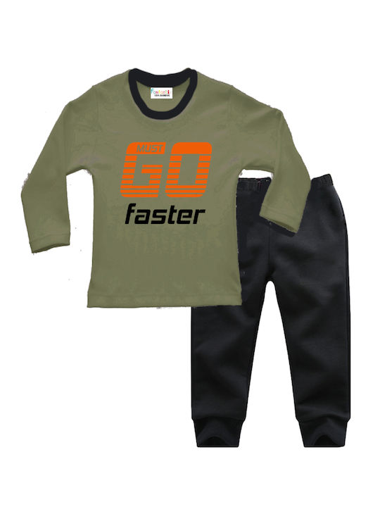 Fantastic Kids Kids' Pajamas Winter Khaki Must Go
