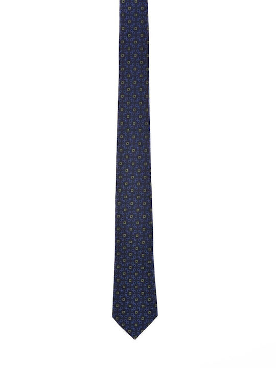 Vardas Ανδρική Γραβάτα με Σχέδια σε Μπλε Χρώμα