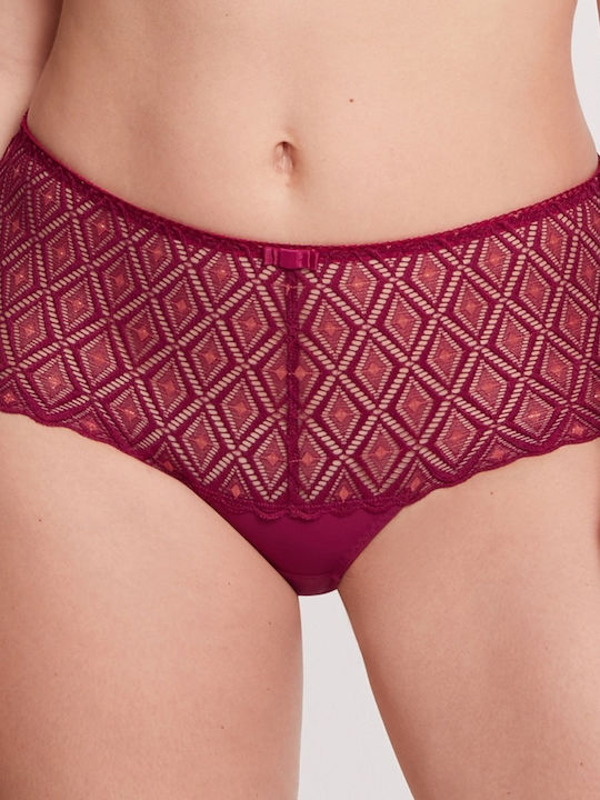 Bestform Damen Boxer mit Spitze Rot