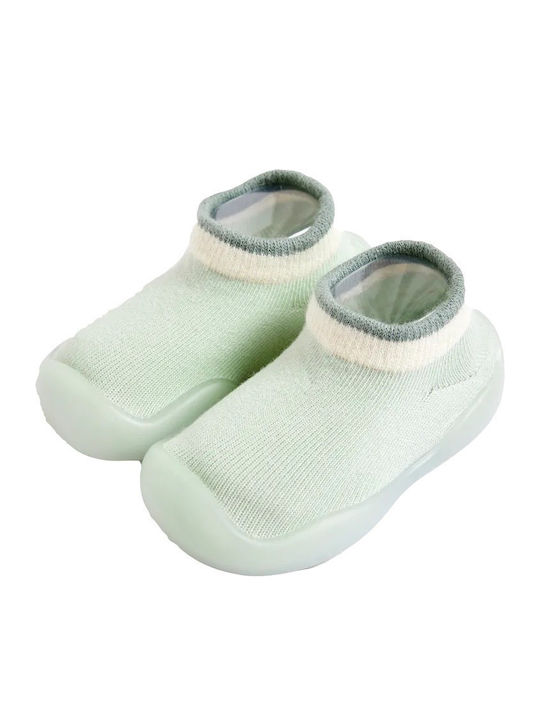 Babykids Boys Ankle Slipper Socks Green