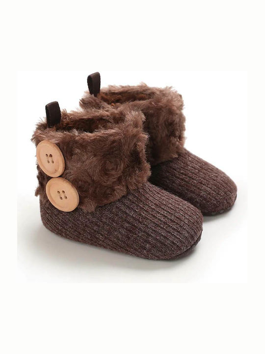 Babykids Детски Чорапи Slipper Socks Knee-High Brown