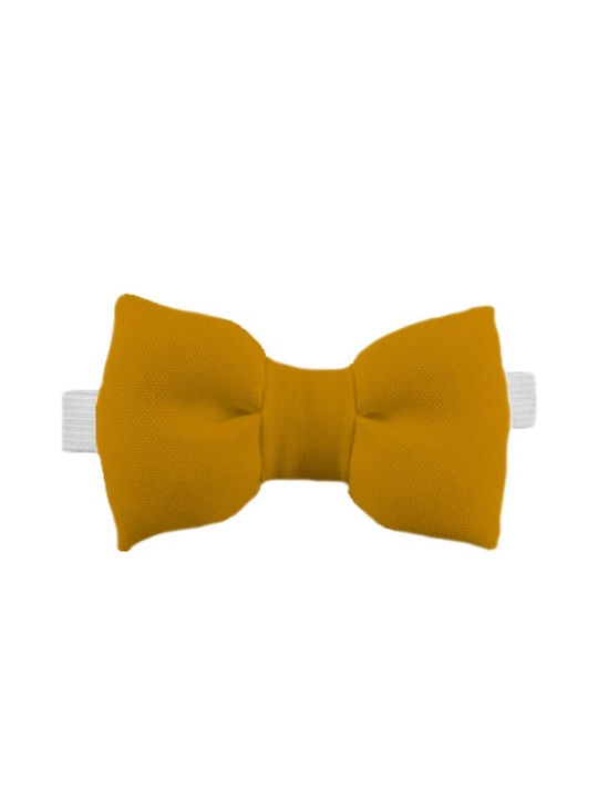 Bonjour Bebe Kids Fabric Bow Tie Yellow