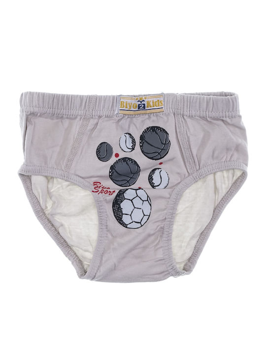 Biyo Beige Sports Kids' Brief Beige