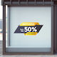 Caravelshop Стикер Дисплей Отстъпки 50x20cm SS 7981-4 1бр