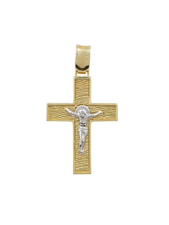 Savvidis Gold Kreuz 14K mit Kette