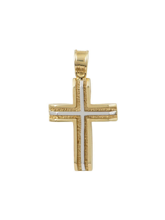 Savvidis Gold Kreuz 14K mit Kette