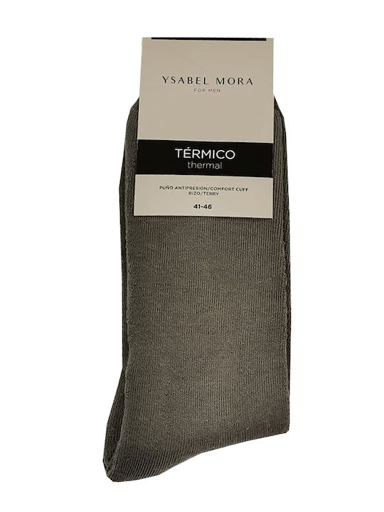 Ysabel Mora Мъжки термо чорапи Сив
