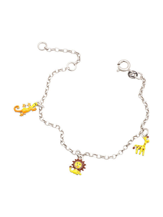 Woofie Kinderarmband Kette aus Silber