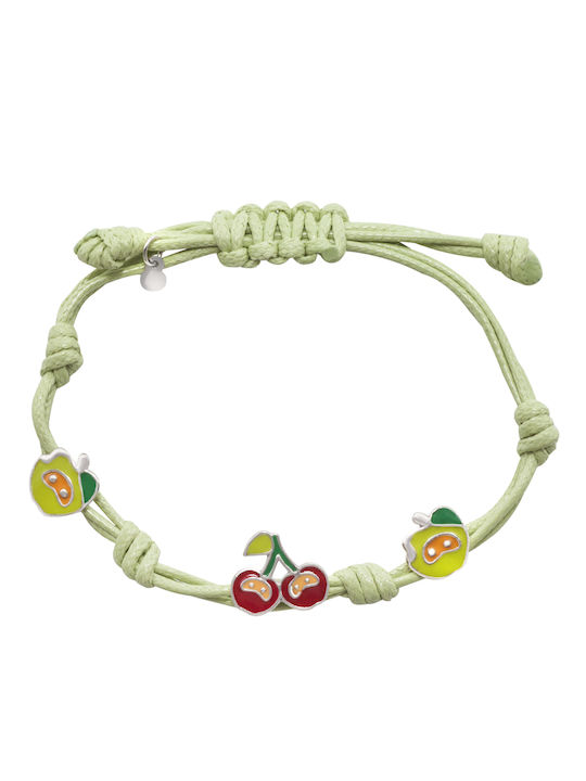 Woofie Kinderarmband Makramee aus Silber