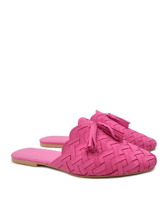 Flat Mules σε Φούξια Χρώμα