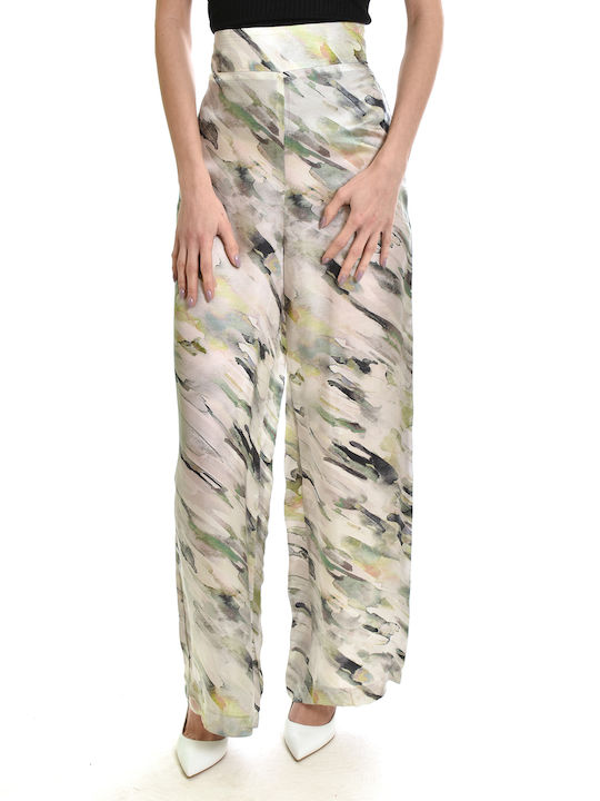 Lotus Eaters Women's Satin Trousers in Relaxed Fit