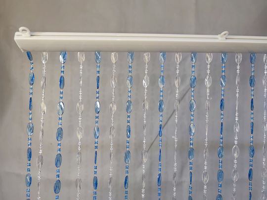 Epiplo-Fos Plastic Door Curtain Transparent 100x220cm 0400060