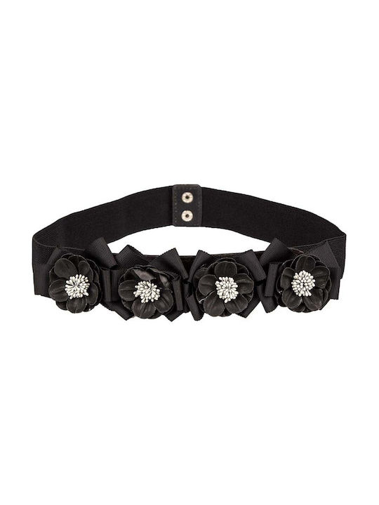 Elastic Women's Belt Black