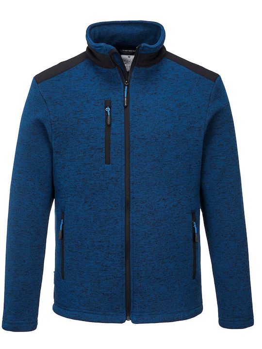 Portwest Ανδρικό Σακάκι Εργασίας Μπλε Fleece