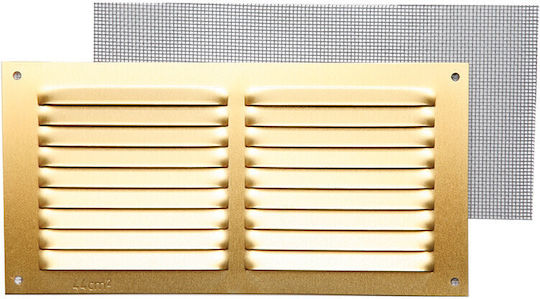 Fepre Περσίδα Εξαερισμού 15x30cm Ορθογώνια με Σίτα