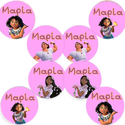 Party Sticker Set of 8pcs PINK37639