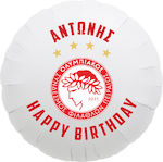 Balloon Foil Round White 43cm