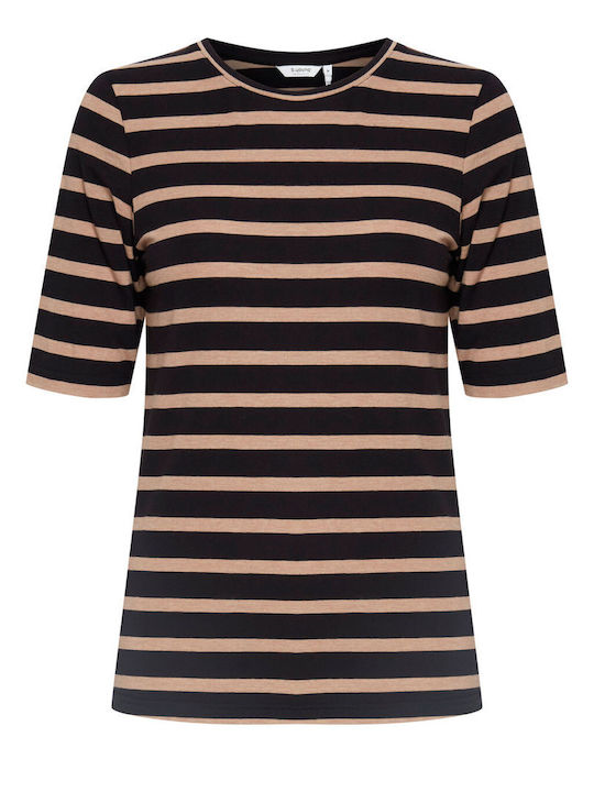 Byoung T-Shirt Καφέ