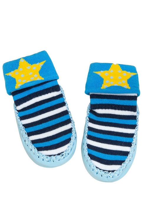 Babykids Non-slip Kids' Ankle Socks Blue Babykids Non-slip Kids' Ankle Socks Blue