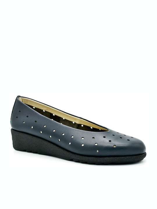 Aero by Kasta Leather Ballerinas Blue