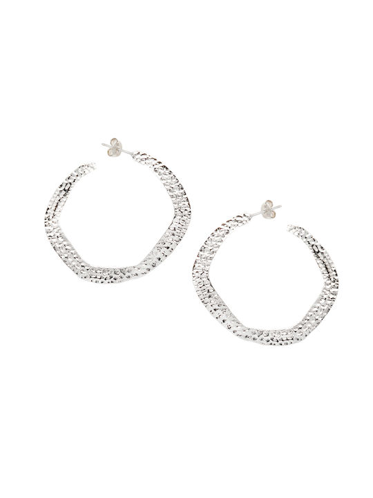 Silverline Earrings Hoops made of Silver