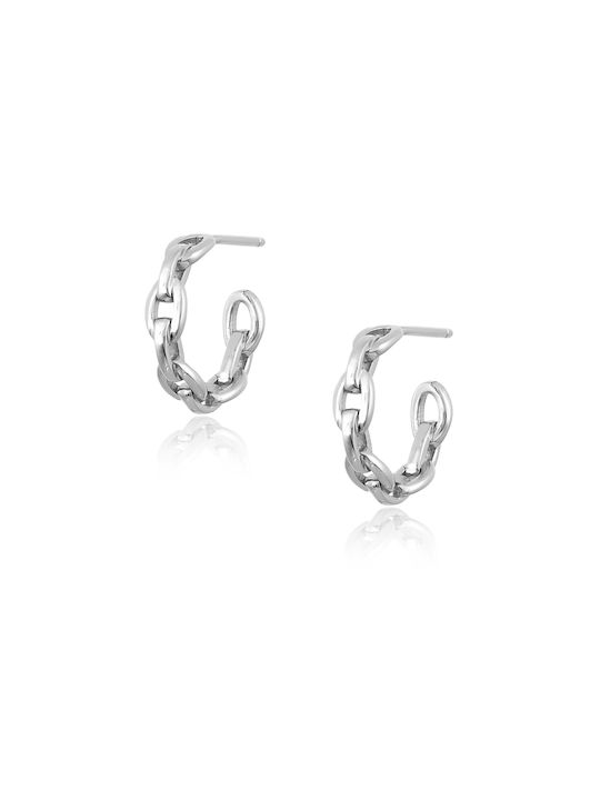 CHrysolithos Earrings Hoops made of Silver