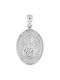 Eforo Pendant Kids Talisman with the Virgin Mary made of White Gold 14K PA11200001