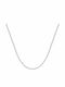 Kiriakos Gofas White Gold Chain Neck 14K Thin Thickness 1.2mm and Length 40cm
