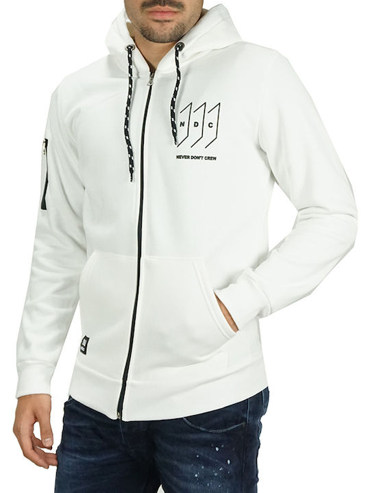 Ndc Weißes Sweatshirt mit Kapuze